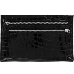 Bellissimo Heart Folio Wallet -Fashion Accessories bellissimo heart folio wallet black patent croco 2 f1b30dca 3eb7 414b 890e 36062b3db7c6