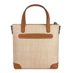 Briana Straw Tote -Fashion Accessories briana straw tote natural multi 2