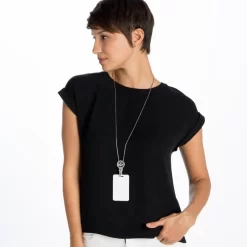 Brighton Badge Clip Necklace -Fashion Accessories brighton badge clip necklace silver 3 48fe579a f84f 428c 89da f4b5e2583bf8