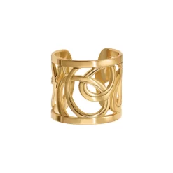 Christo Vienna Wide Ring -Fashion Accessories christo vienna wide ring gold 0 88ee14ca 6639 4b0d 87f7 ad18e35af58f