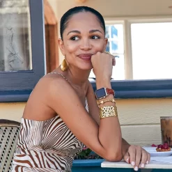 Contempo Wide Cuff Bracelet -Fashion Accessories contempo wide cuff bracelet gold 5