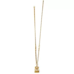 Dauphin Long Necklace -Fashion Accessories dauphin long necklace brushed gold 2 6d1c1f31 914d 4b89 b7b5 82019bced1ca