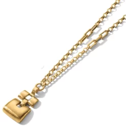 Dauphin Long Necklace -Fashion Accessories dauphin long necklace brushed gold 3 eaa32250 06be 46fb bc6c 476f8d0e12dc