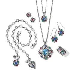 Elora Gems Ring -Fashion Accessories elora gems ring silver multi 2