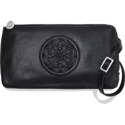 Ferrara Duet Zip Pouch -Fashion Accessories ferrara duet zip pouch black 0