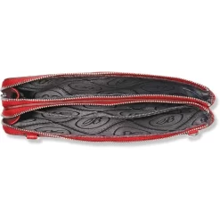 Ferrara Duet Zip Pouch -Fashion Accessories ferrara duet zip pouch poppy 1