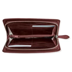Ferrara Montecito Zip Wallet -Fashion Accessories ferrara montecito zip wallet garnet 1