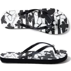 Float Flip Flops -Fashion Accessories float flip flops black white 4