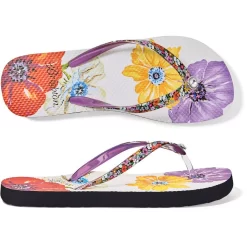 Floret Flip Flops -Fashion Accessories floret flip flops multi 2 c45f8415 a456 4422 8056 eeaec149ec6c