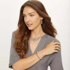 Halo Burst Collar Necklace -Fashion Accessories halo burst collar necklace silver tanzanite 3 e77f8399 0ac1 4cbc 8eb5 6b4383973cdc