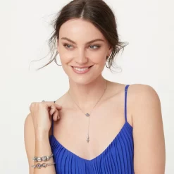 Halo Hoop Earrings -Fashion Accessories halo hoop earrings silver tanzanite 3