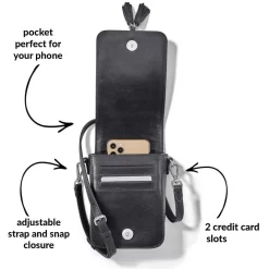 Ilia Mini Flap Cross Body Bag -Fashion Accessories ilia mini flap cross body bag black 1