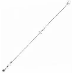 Inner Shine Cross Anklet -Fashion Accessories inner shine cross anklet silver 2