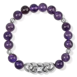 Interlok Lustre Amethyst Stretch Bracelet