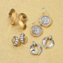 Lady Liberty French Wire Earrings -Fashion Accessories lady liberty french wire earrings silver gold 2