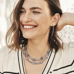 Meridian Bryce Necklace -Fashion Accessories meridian bryce necklace silver 2