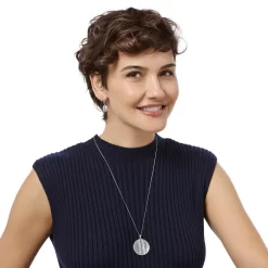 Mingle Disc Necklace -Fashion Accessories mingle disc necklace silver 3 edfbb90e 3370 4715 9f0d 5ef56459c413