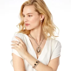 Neptune's Rings Black Agate Open Hinged Bangle -Fashion Accessories neptune s rings black agate open hinged bangle black 2 486fcc63 38c6 4e67 81a9 ef06a2d515ce