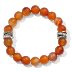 Neptune's Rings Carnelian Stretch Bracelet