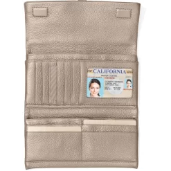 Nolita Shimmer Large Wallet -Fashion Accessories nolita shimmer large wallet zinc pearl 1