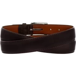Norton Dress Satin Buckle Belt -Fashion Accessories norton dress satin buckle belt dark brown 1