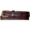 Oil Tan Embossed W/ Stitching Belt