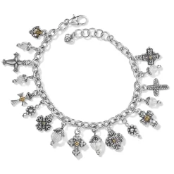 Fashion Accessories 14 One Cross Charm Bracelet