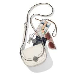 Paradiso Shell Mini Flap Bag -Fashion Accessories paradiso shell mini flap bag white 3