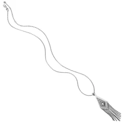 Pebble Disc Convertible Fringe Necklace -Fashion Accessories pebble disc convertible fringe necklace silver 2 2aaa4499 bf2d 4b35 a2ea 9bba0fc94a2c