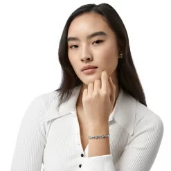 Pretty Tough Chain Bracelet -Fashion Accessories pretty tough chain bracelet silver black 2