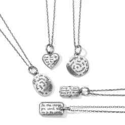 Sentiments Love Today Reversible Necklace 7 Sentiments Love Today Reversible Necklace -Fashion Accessories sentiments love today reversible necklace silver 3