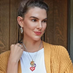 Simply Charming Dignity Necklace -Fashion Accessories simply charming dignity necklace gold blue 3