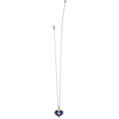 Simply Charming Giving Heart Necklace -Fashion Accessories simply charming giving heart necklace gold blue 2