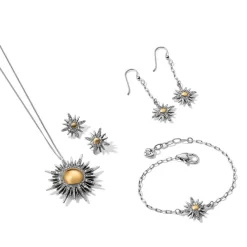 Sunglow Post Earrings -Fashion Accessories sunglow post earrings silver gold 2