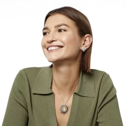 Sunglow Post Earrings -Fashion Accessories sunglow post earrings silver gold 4