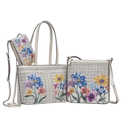 Terracina Messenger Bag -Fashion Accessories terracina messenger bag white multi 3