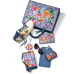 Trellis Blooms Medium Folio Wallet -Fashion Accessories trellis blooms medium folio wallet multi 3