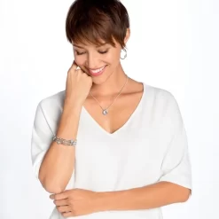 Twinkle Round Bangle -Fashion Accessories twinkle round bangle silver 2